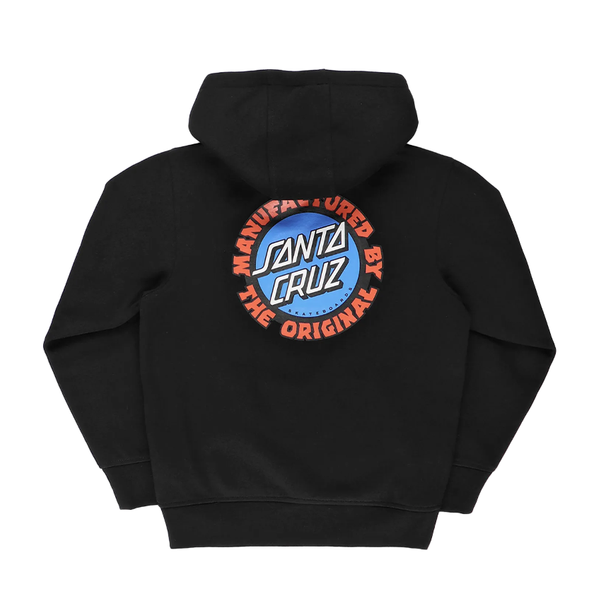 Felpa Santa Cruz Bambino Speed MFG Hood Nero su Liquido Liquido Store