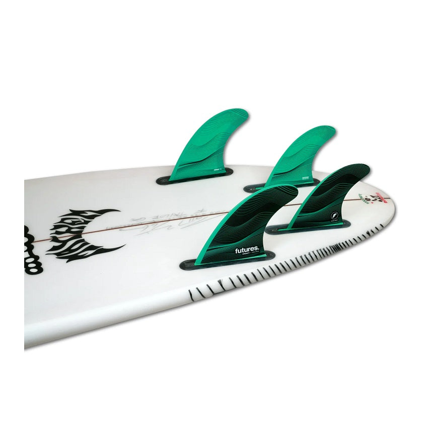 Pinne Surf Futures Fins F6 Legacy Neutral 5 Fin Verde