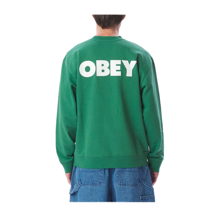 Felpa Obey Bold Crew Verde