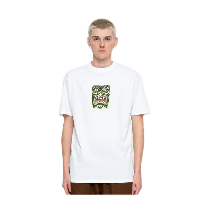 T-Shirt Santa Cruz Roskopp Face Front Bianco