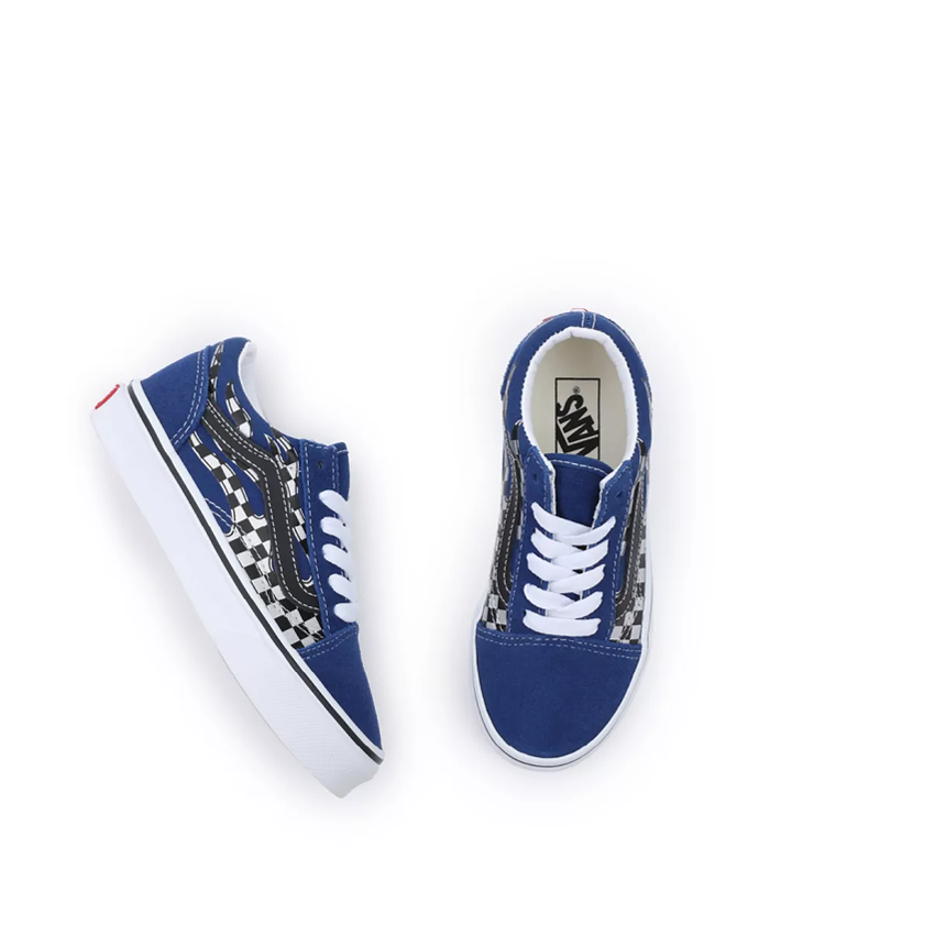 Turnschuhe Vans Old Skool Junior Check Blu