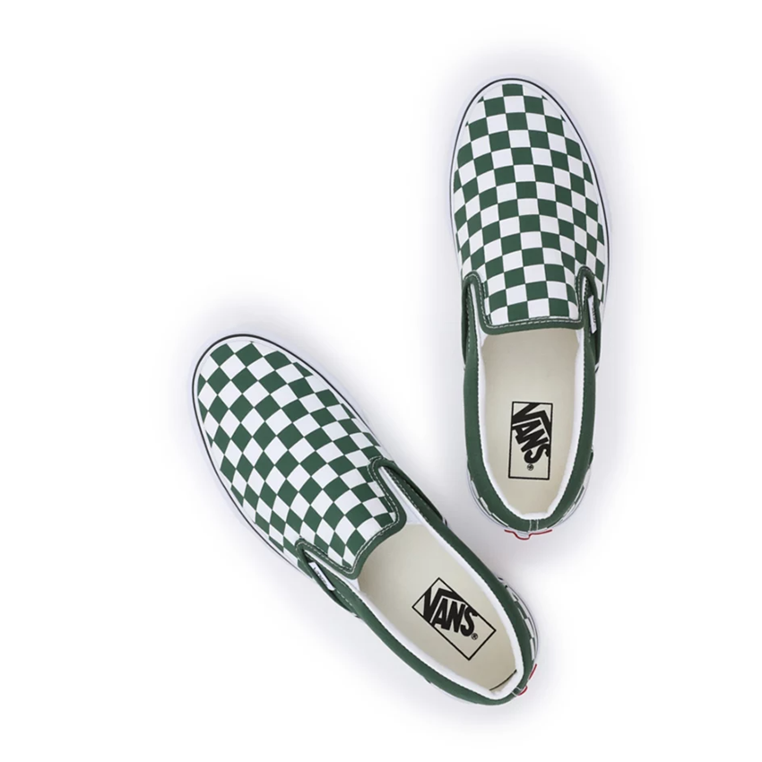 Vans damier vert hotsell
