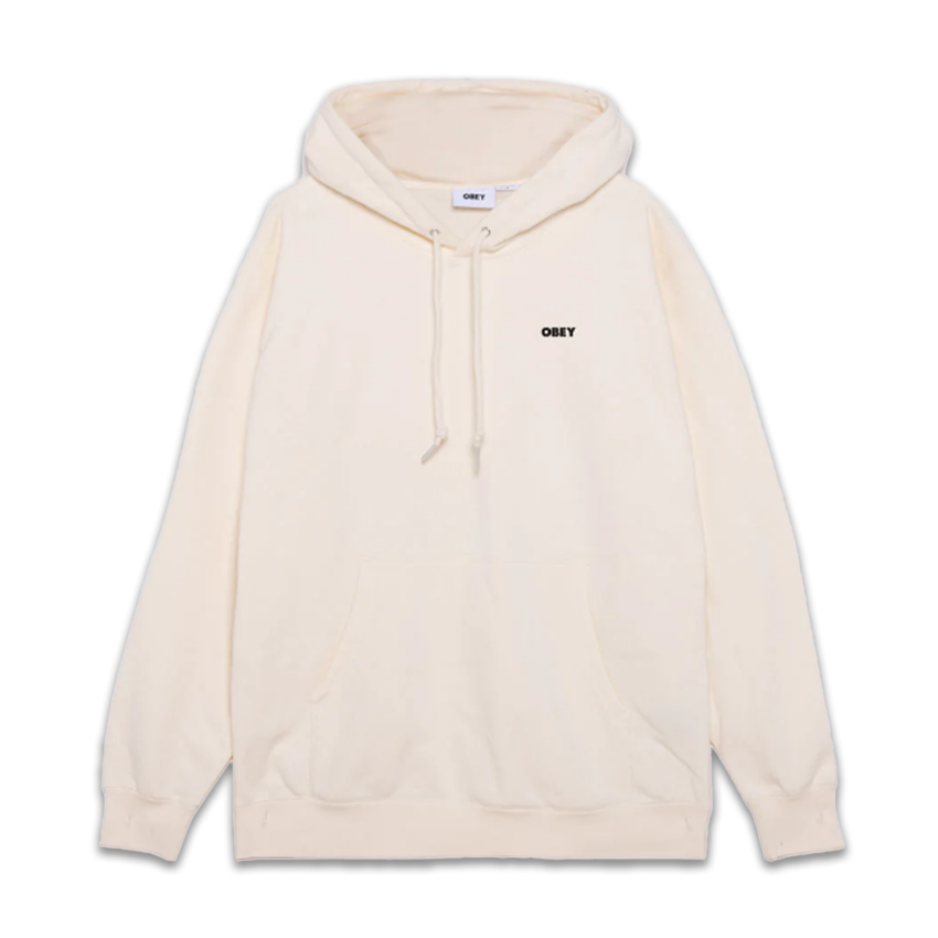 Felpa Obey Bold Box Fit Premium Hood Bianco