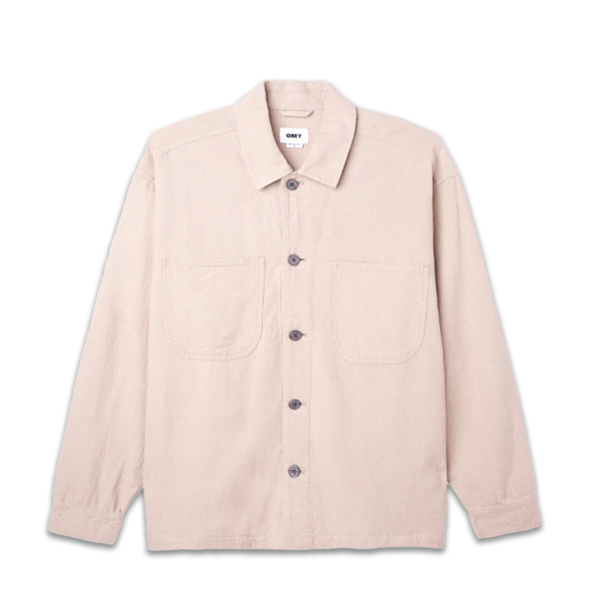 Camicia Obey Antonio Utility Shirt Beige