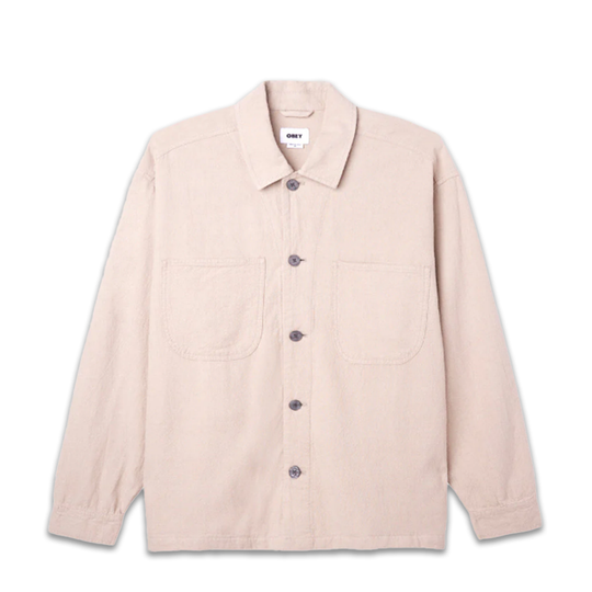 Camicia Obey Antonio Utility Shirt Beige