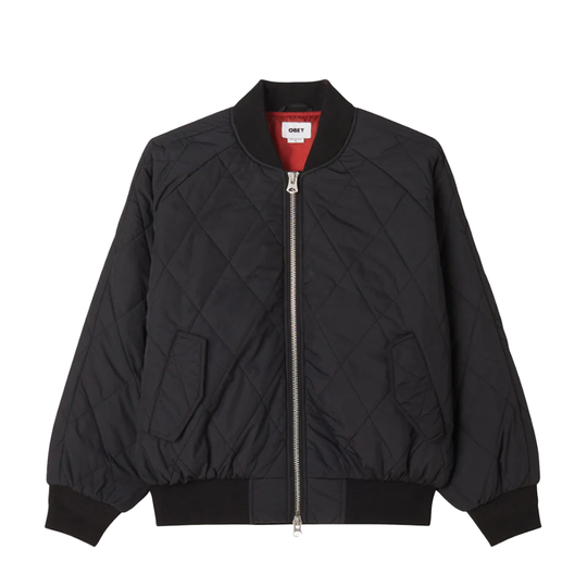 Giacca Obey Lizet Quilted Bomber Nero