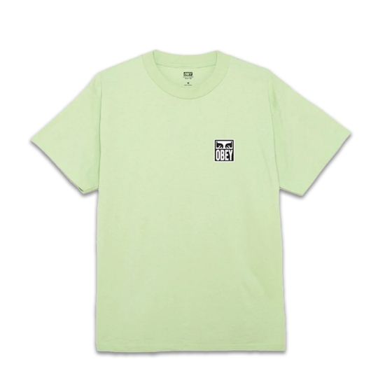 T-Shirt Obey Eyes Icon 2 Tee Lime