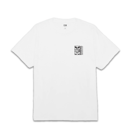 T-Shirt Obey Icon Split Tee Bianco