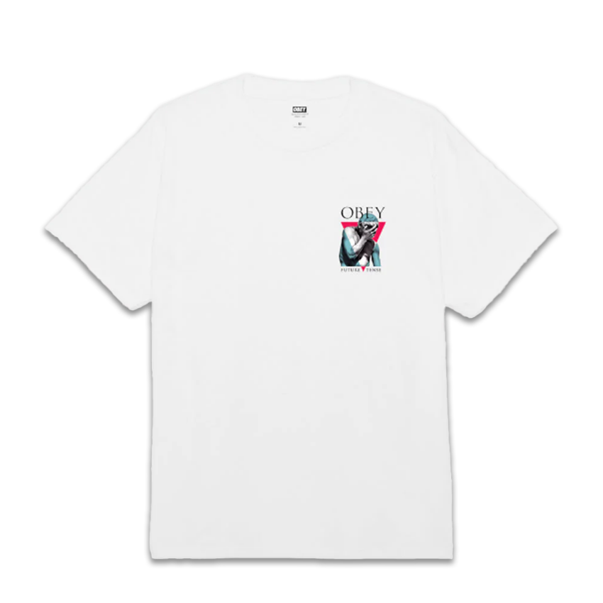 T-Shirt Obey Future Tense Tee Bianco