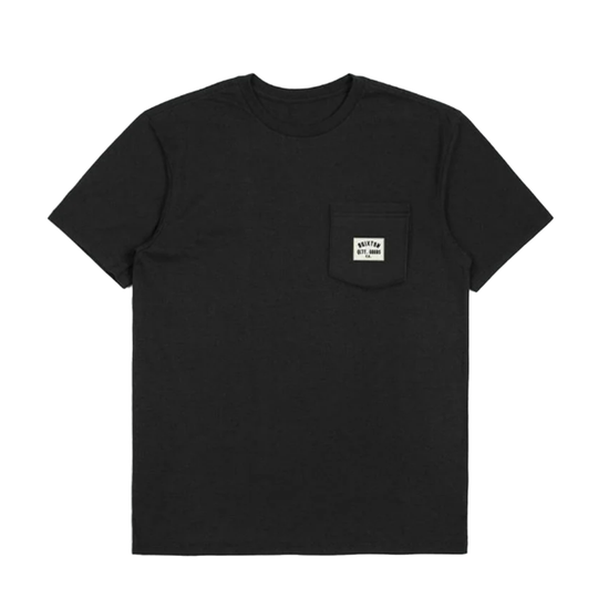 T-Shirt Brixton Woodburn Tee Nero