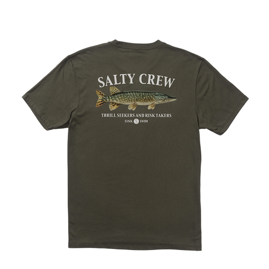 T-Shirt Salty Crew Euro Pike Premium Tee Verde