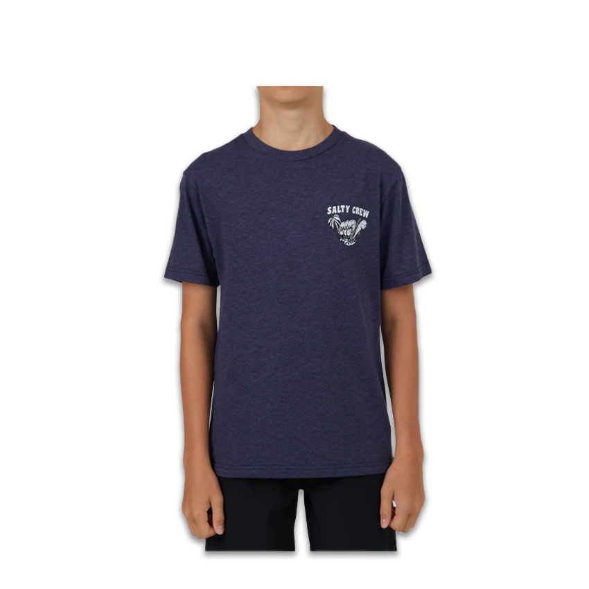 T-Shirt Salty Crew Bambino Shaka Tee Blu