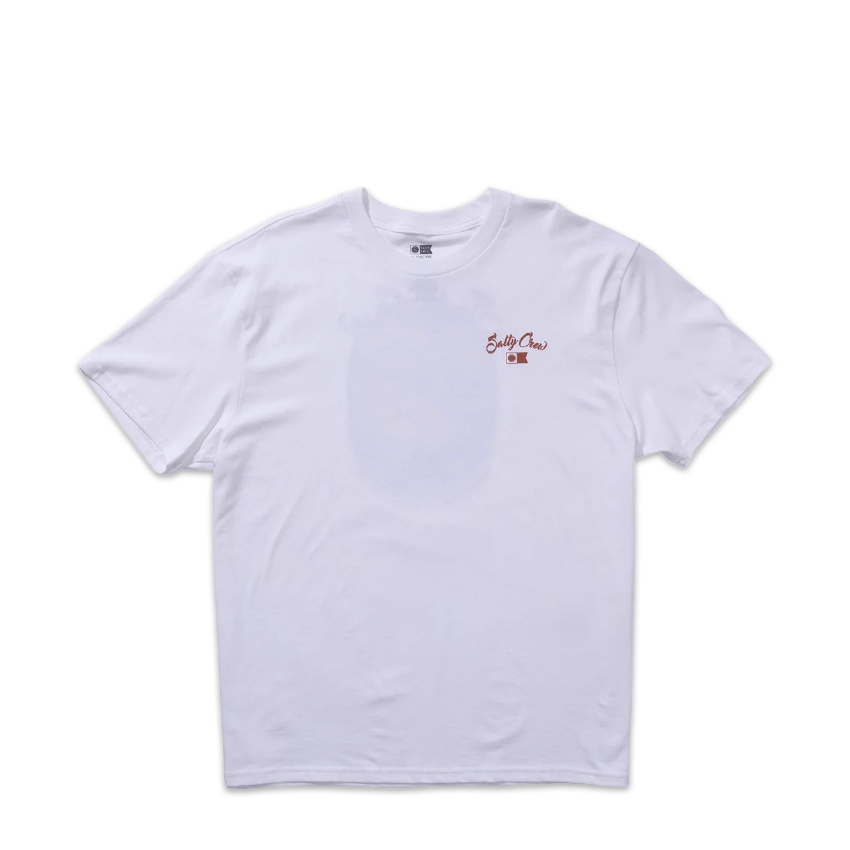 T-Shirt Salty Crew Red Fish Classic Tee Bianco
