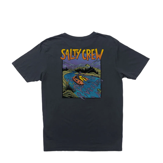 T-Shirt Salty Crew River Rats Tee Nero