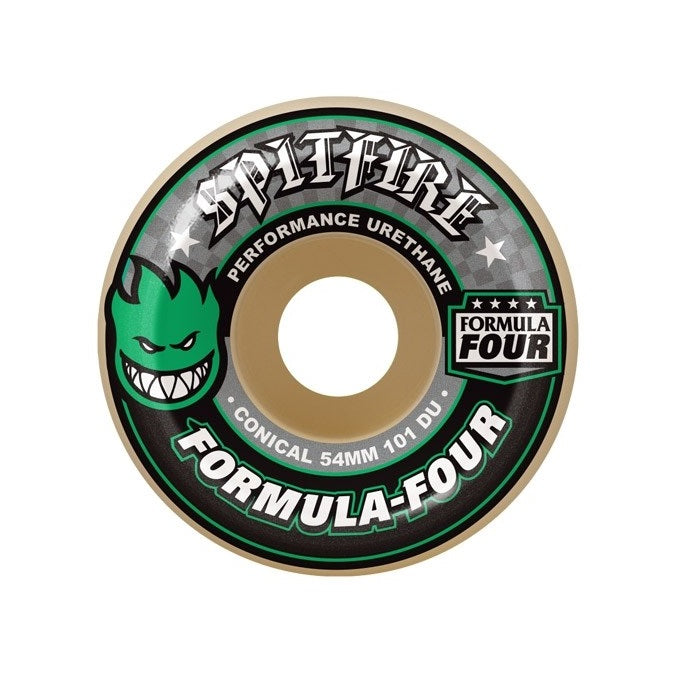 Ruote Skate Spitfire Formula Four Conical Full 53mm Verde