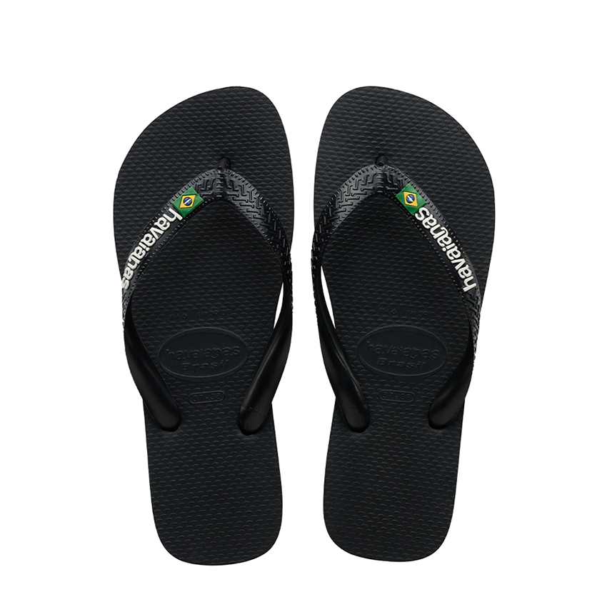 Infradito Havaianas Bambino Brasil Logo Nero