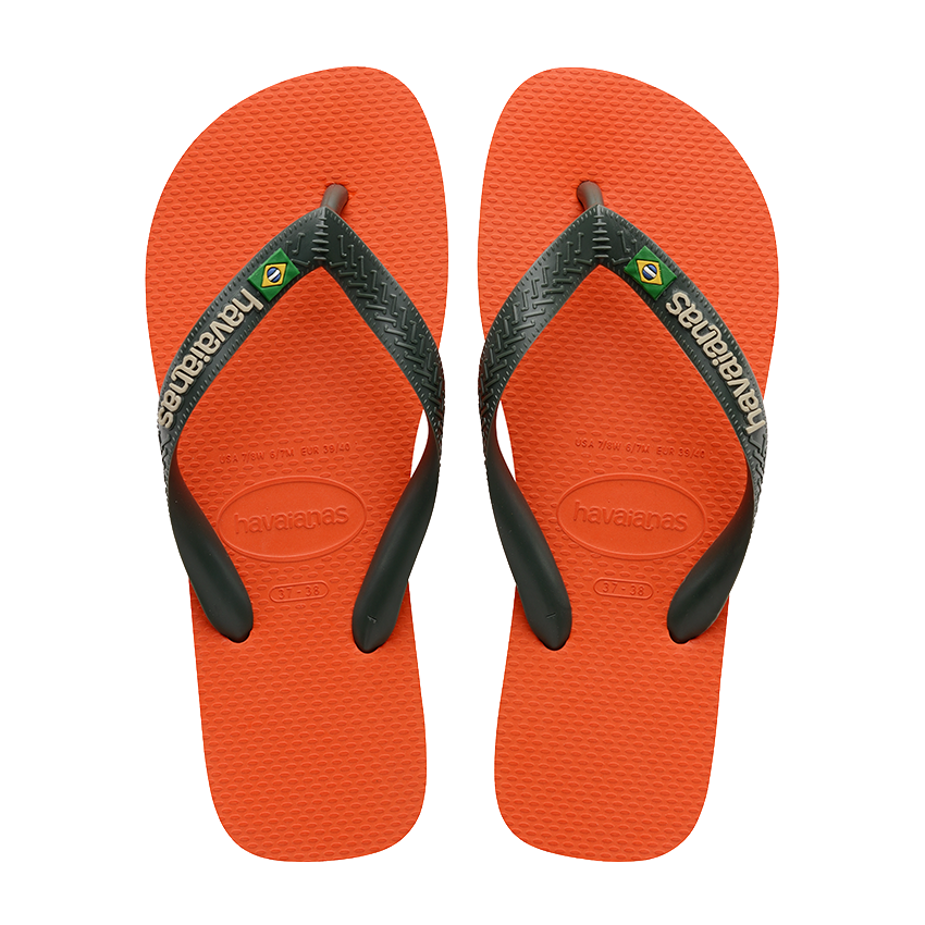 Infradito Havaianas Brasil Logo Arancio