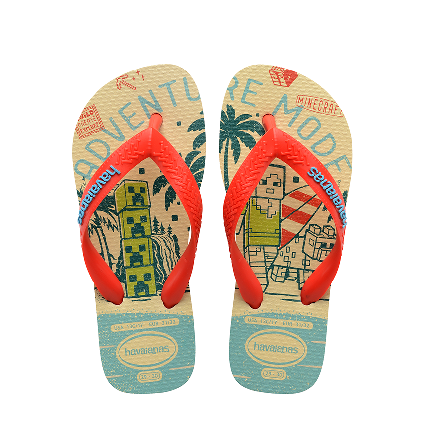 Infradito Havaianas Kids Minecraft Beige