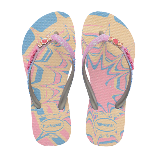 Infradito Bambina Havaianas Kids Slim Glitter Trendy Rosa