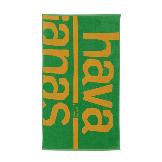 Telo Mare Havaianas Logo Towel XL Verde / Giallo