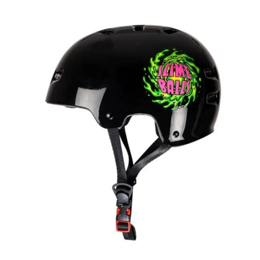 Casco Bullet x Santa Cruz Slime Logo Nero