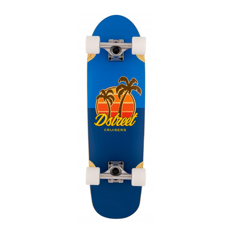 Cruiser Skate D Street Palm Complete 29.5” Blu