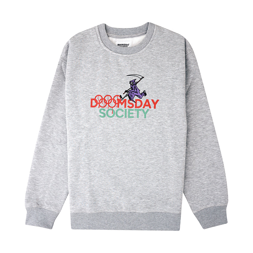 Felpa Doomsday Evil23 Crewneck Grigio