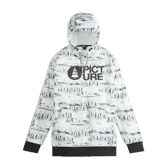 Felpa Snow Picture Park Tech Printed Hoodie Bianco