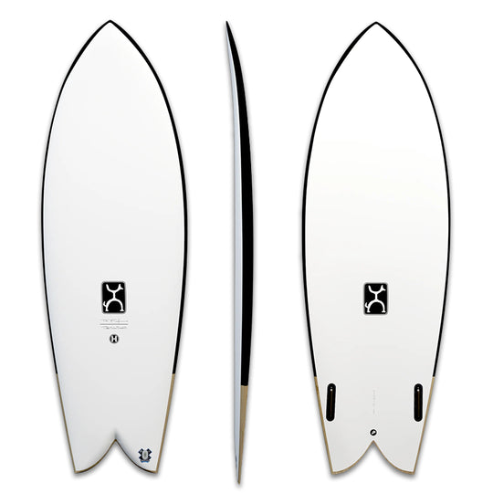 Firewire Too Fish Helium Surfplank Weiß