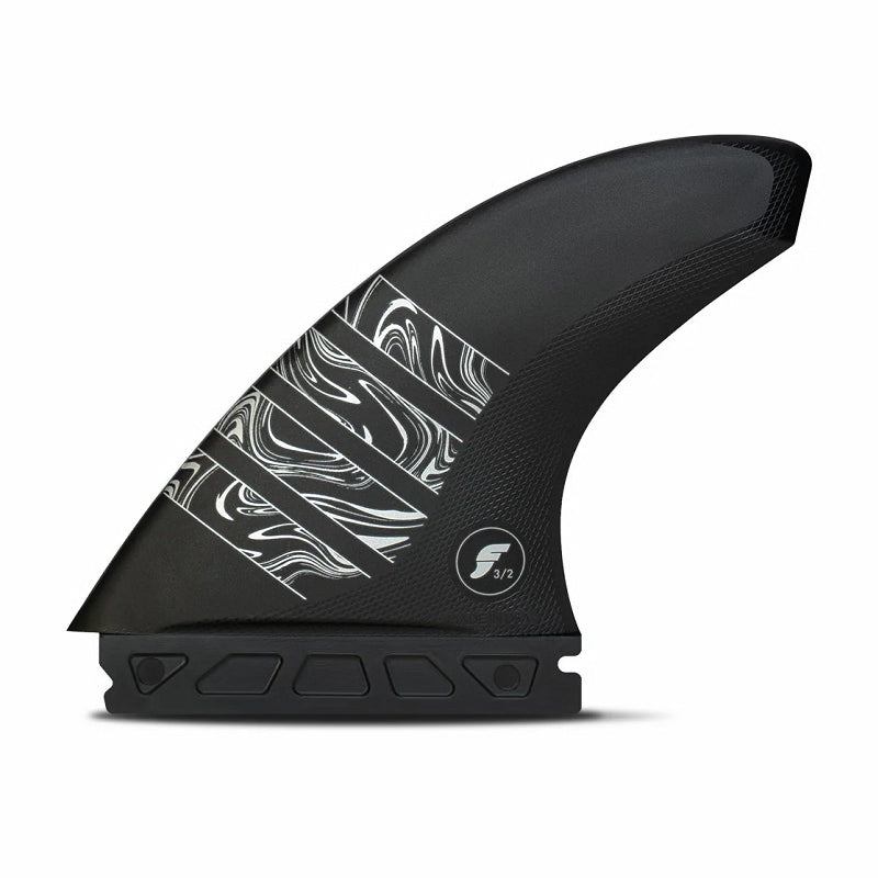 Pinne Surf Futures Fins Vector 3/2 Alpha Thruster L Nero/Argento