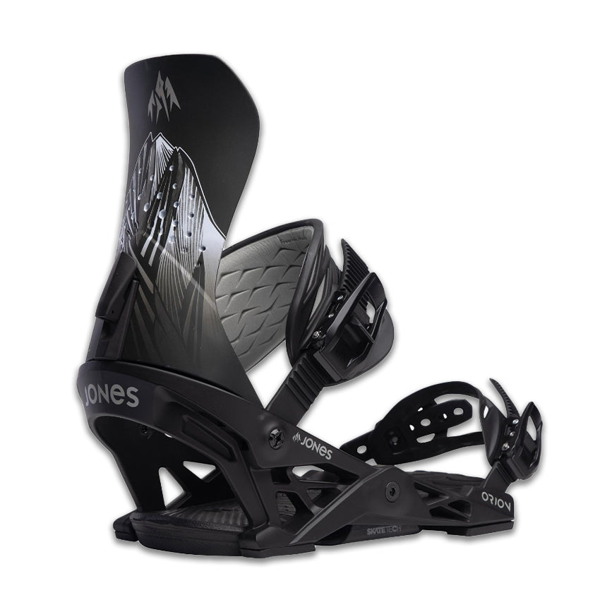 Befestigung von Snowboard Jones Orion Bindings Joseph Toney Nero