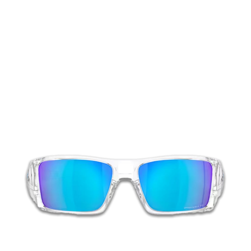 Occhiali da Sole Oakley Heliostat Trasparente Prizm Blu