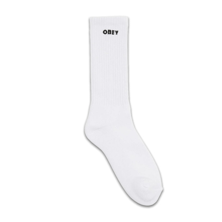 Chaussettes Obey Bold Blanc