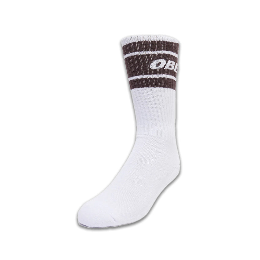 Chaussettes Obey Cooper II Blanc/Marron