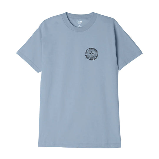 T-Shirt Obey Worldwide Globe Tee Celeste