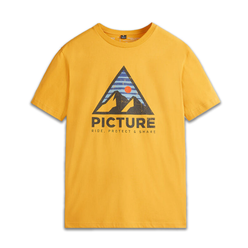 T-Shirt Picture Authentic Tee Gelb