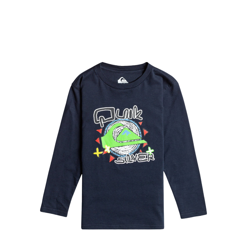 T-Shirt Quiksilver Bambino Vintage Feel Tee Bleu