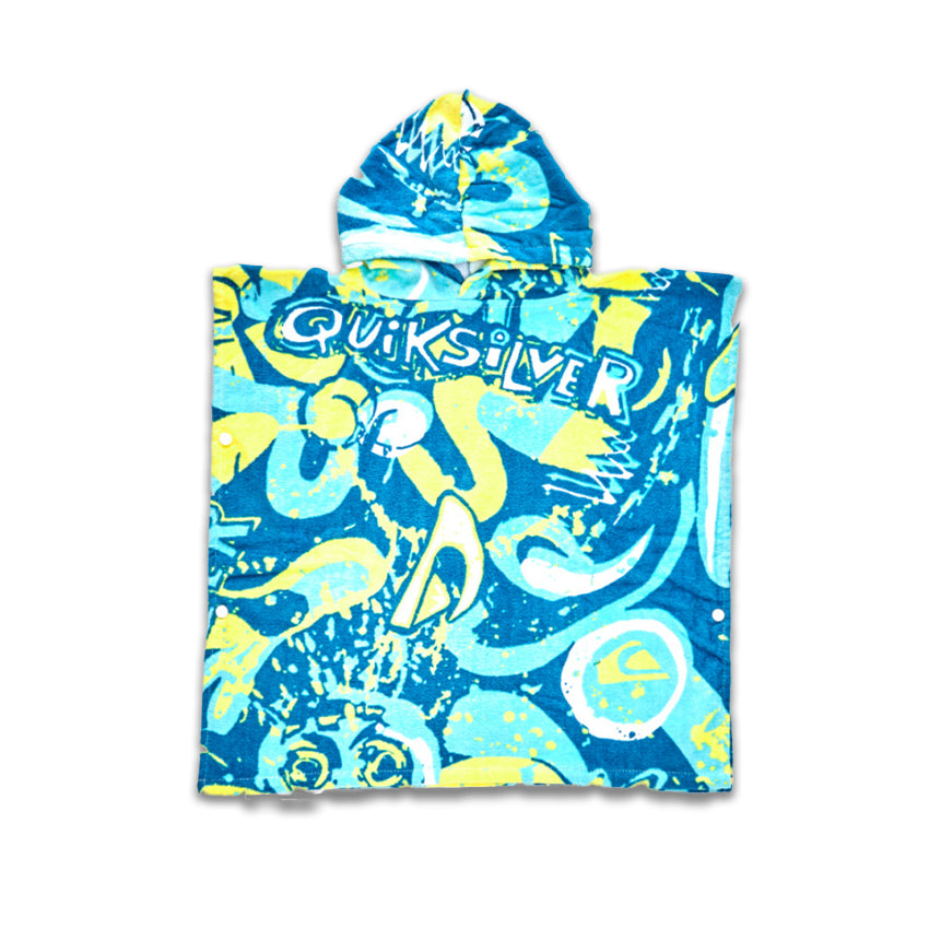 Poncho Quiksilver Bambino Hoody Towel Celeste