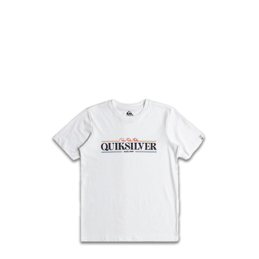 T-Shirt Quiksilver Bambino Gradient Line Tee Bianco