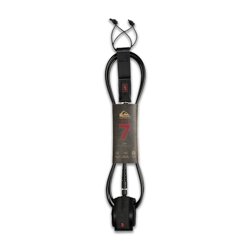 Leash Surf Quiksilver Lift 7' Nero