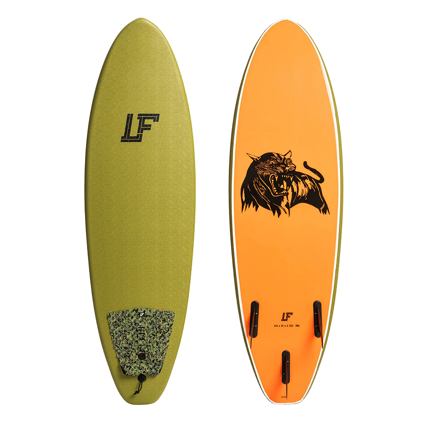 Surfplank da Surf Softboard Quiksilver LF Pro 5'6" Grün