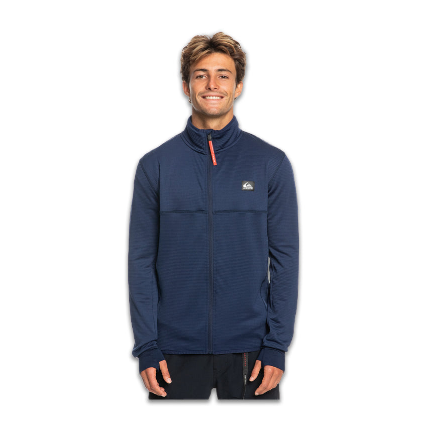 Chemise thermique Quiksilver Steel Point FZ bleue