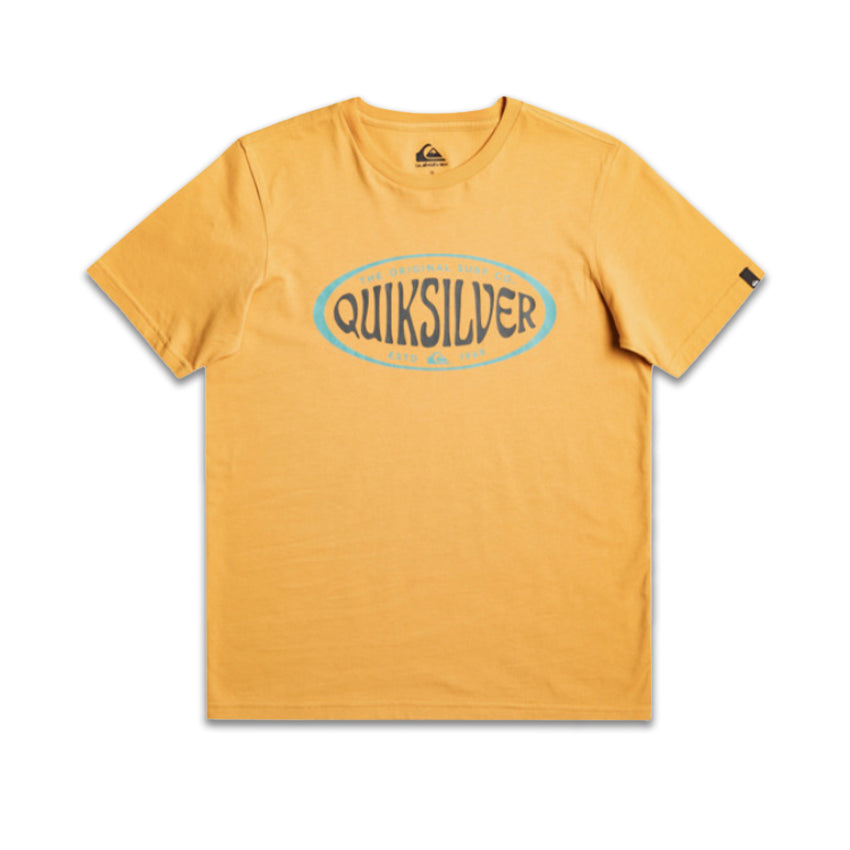 T-Shirt Quiksilver Bambino In Circles Giallo