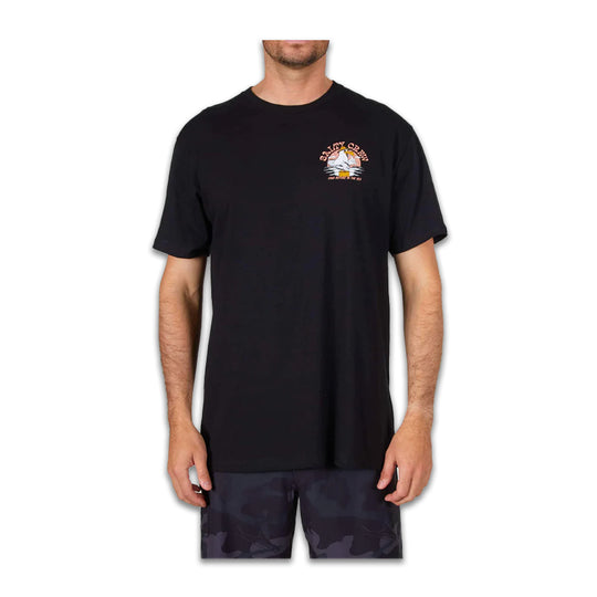 T-Shirt Salty Crew Gone Fishing Tee Nero