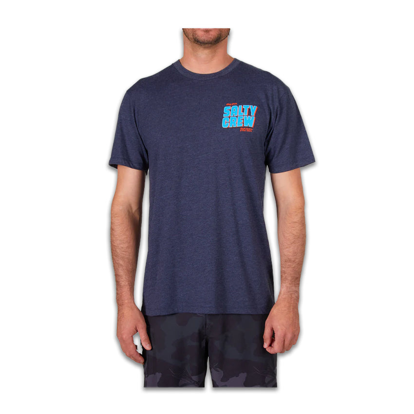 T-Shirt Salty Crew Greeting Premium Blau