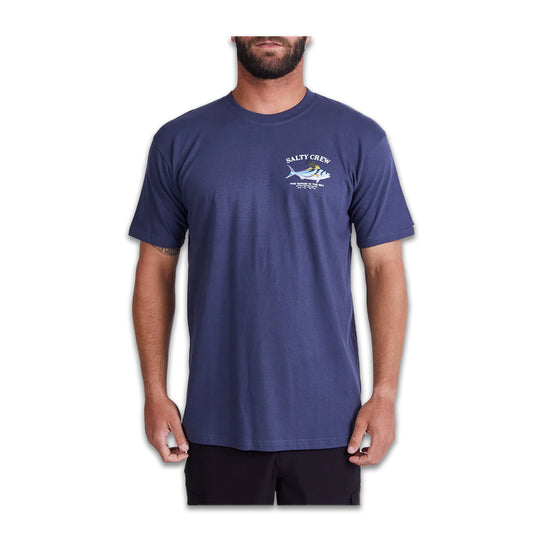 T-Shirt Salty Crew Rooster Blu