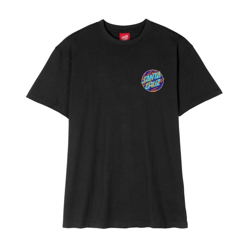 T-Shirt Santa Cruz Inferno Dot Tee Nero