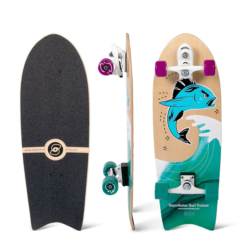 Surfskate Smoothstar Flyng Fish 30" Verde