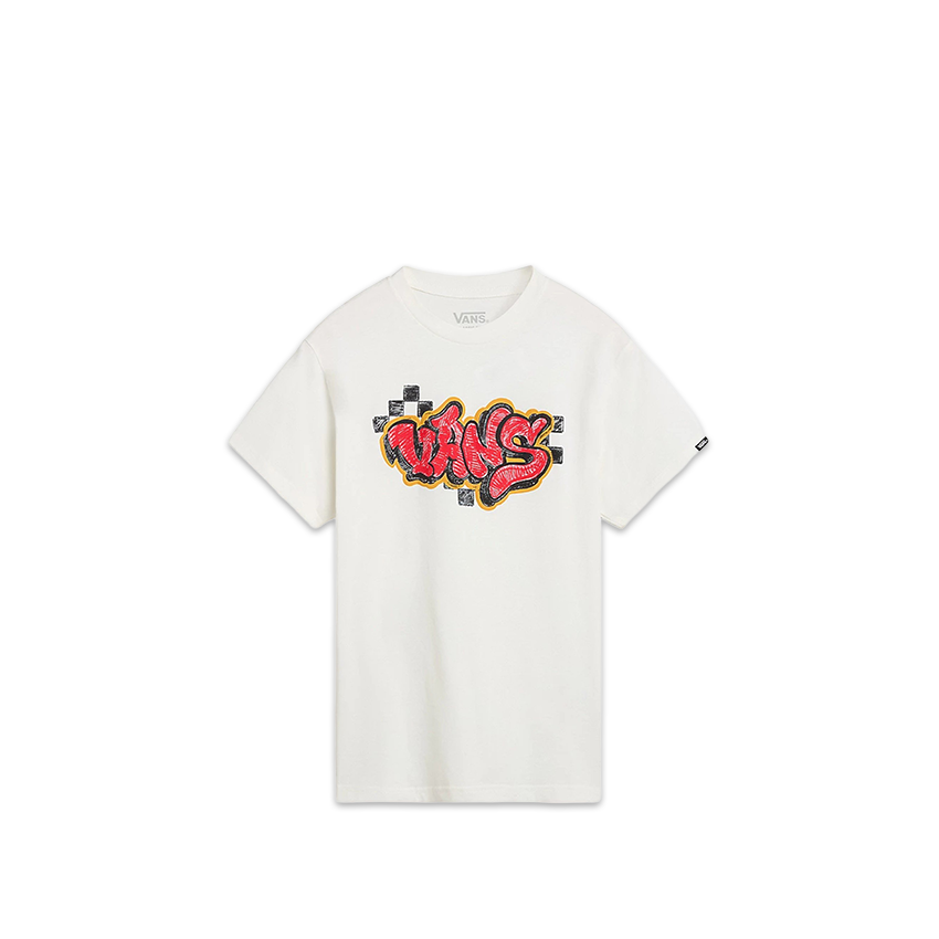 T-Shirt Bambino Vans Tagged Tee Bianco