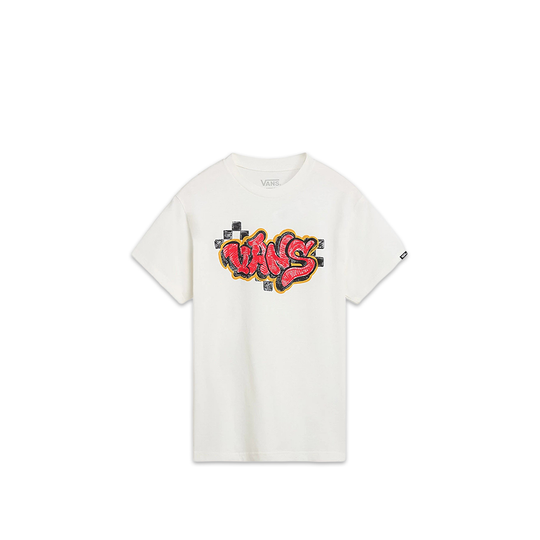T-Shirt Bambino Vans Tagged Tee Bianco